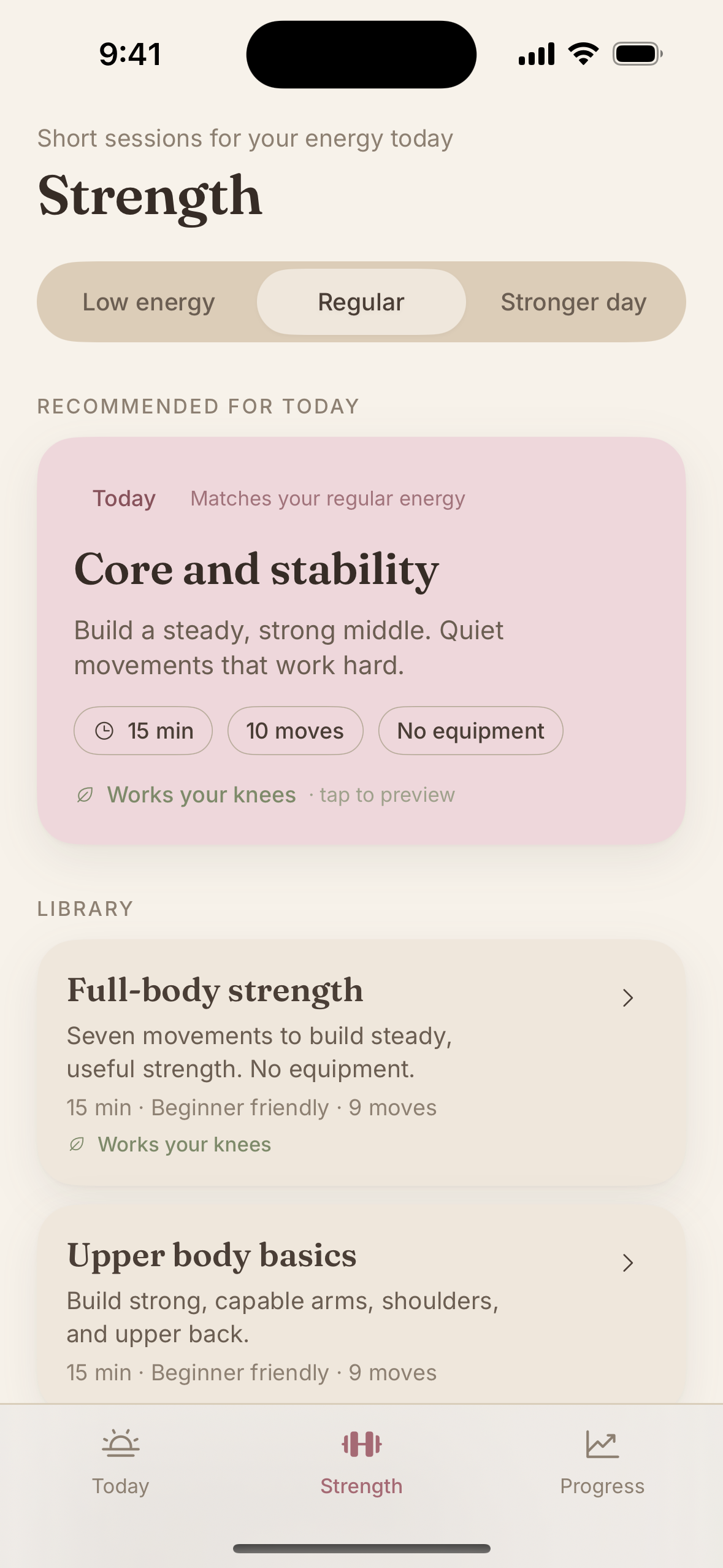 Strength library